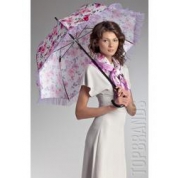 фото Зонт-трость женский + платок Guy De Jean Fs-candeur/foulard, розово-белый